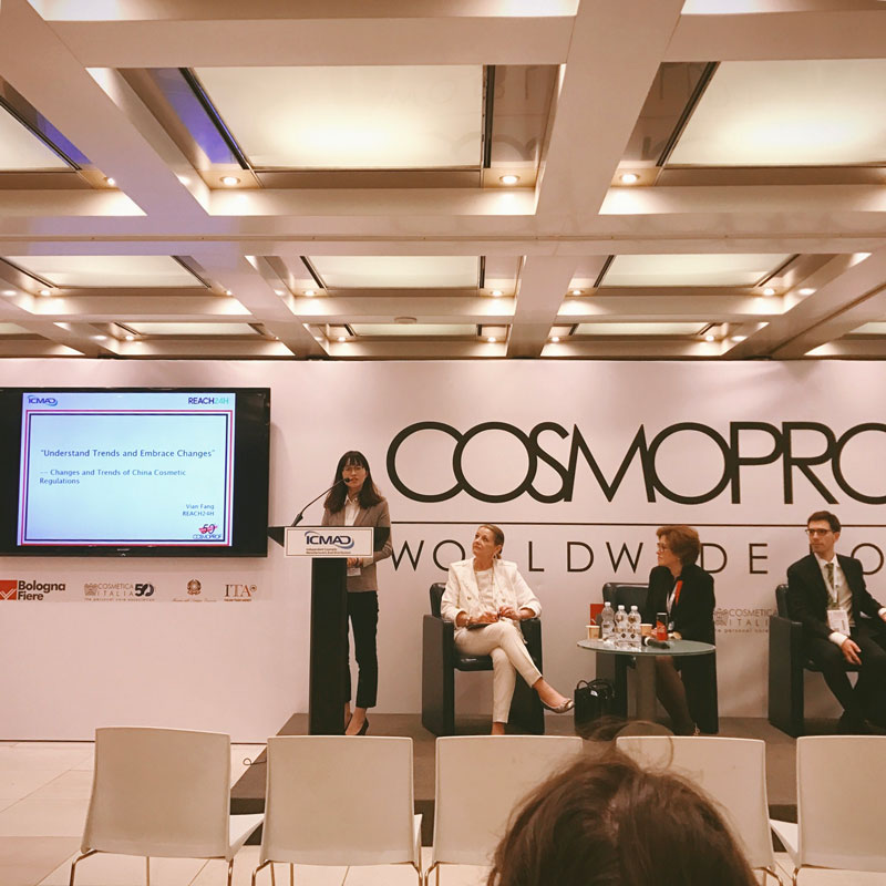 REACH24H Attends ICMAD Panel Session on Cosmoprof Bologna
