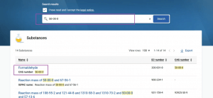 Search Classification Information step 3