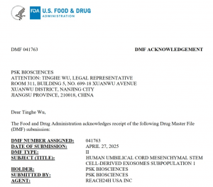 Screenshot of FDA Acknowledgement Letter-1